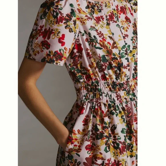 LAST ONE NWT Anthropologie The Somerset Cotton Maxi Dress size S - Picture 3 of 17